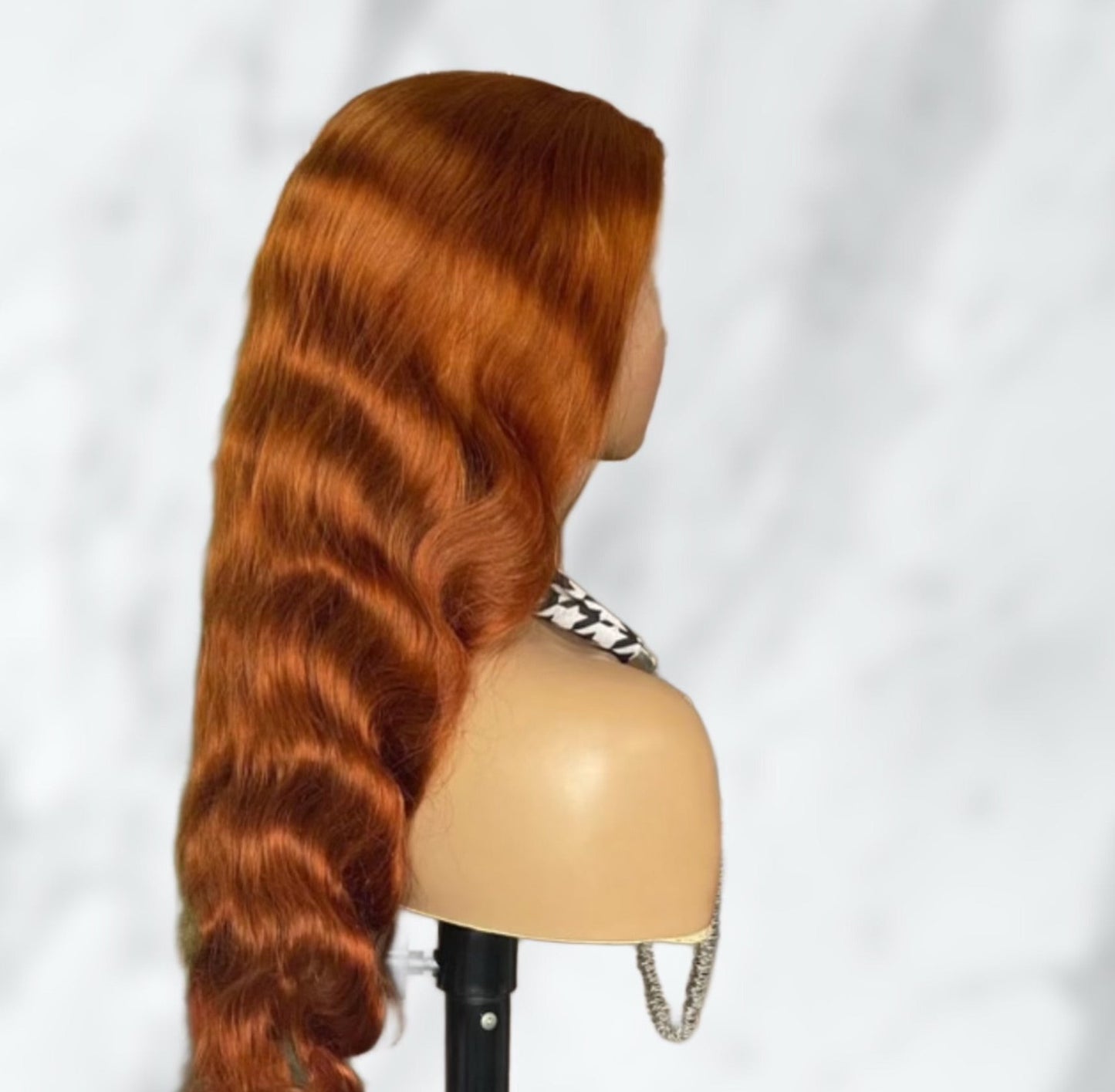 Karen's Hair 180% Density | Ginger #350 Human Hair Wig 13x4 Lace Front Wig Body Wave Hair