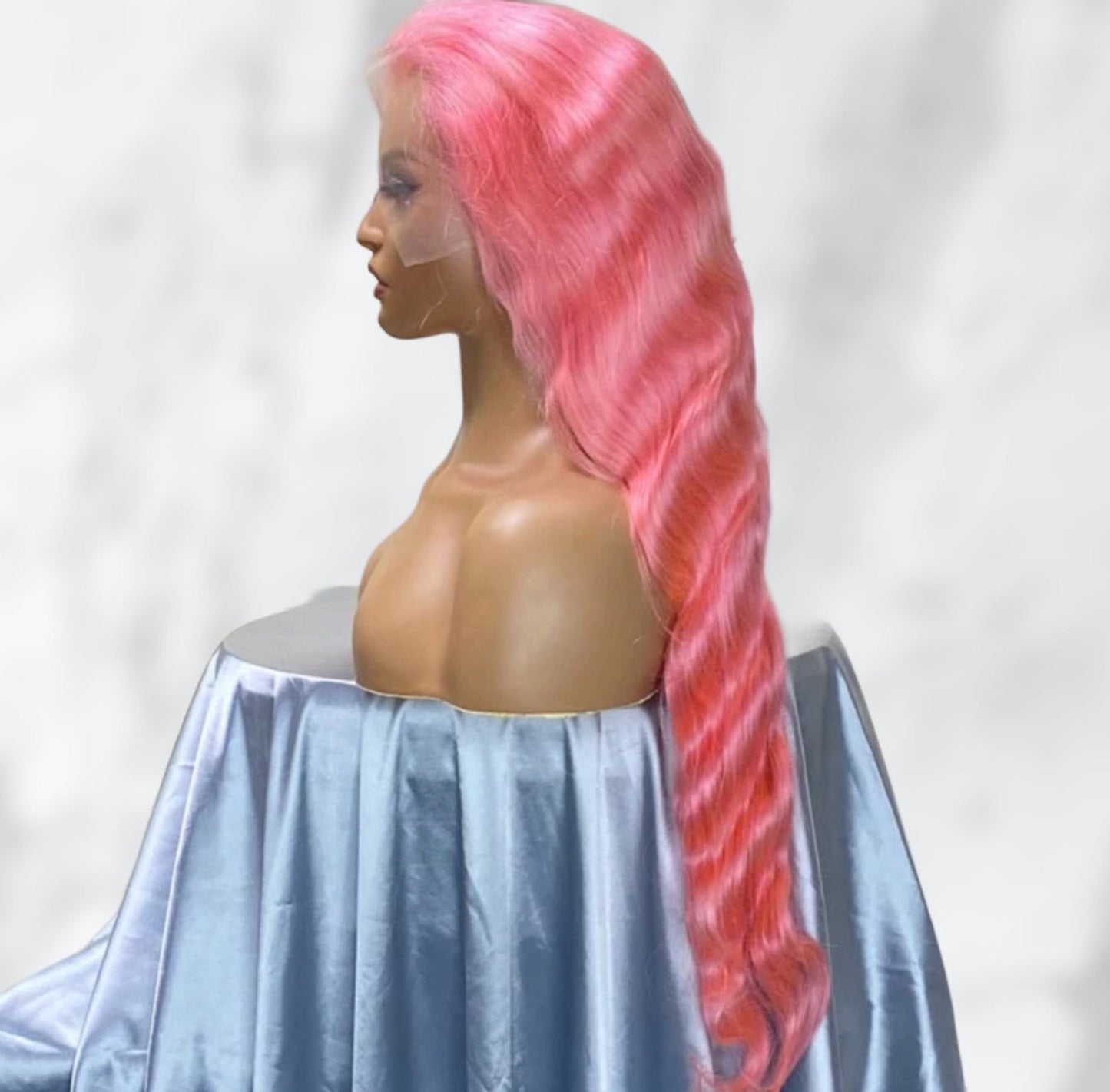 Karen's Hair 180% Density | 13x4 Pink Body Wave Lace Front Wig Pre-Plucked Body Wave Colored Human Hair Wig