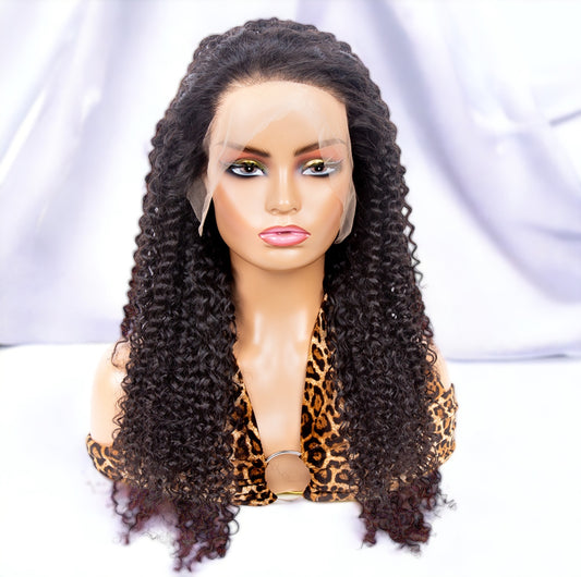 Karen's Hair 180% Density | Curly 13x4 Transprent Frontal HD Lace Wig