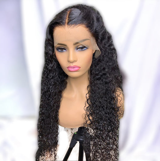 Karen's Hair 180% Density | Deep Wave 13x4 Transprent Lace Frontal Wig