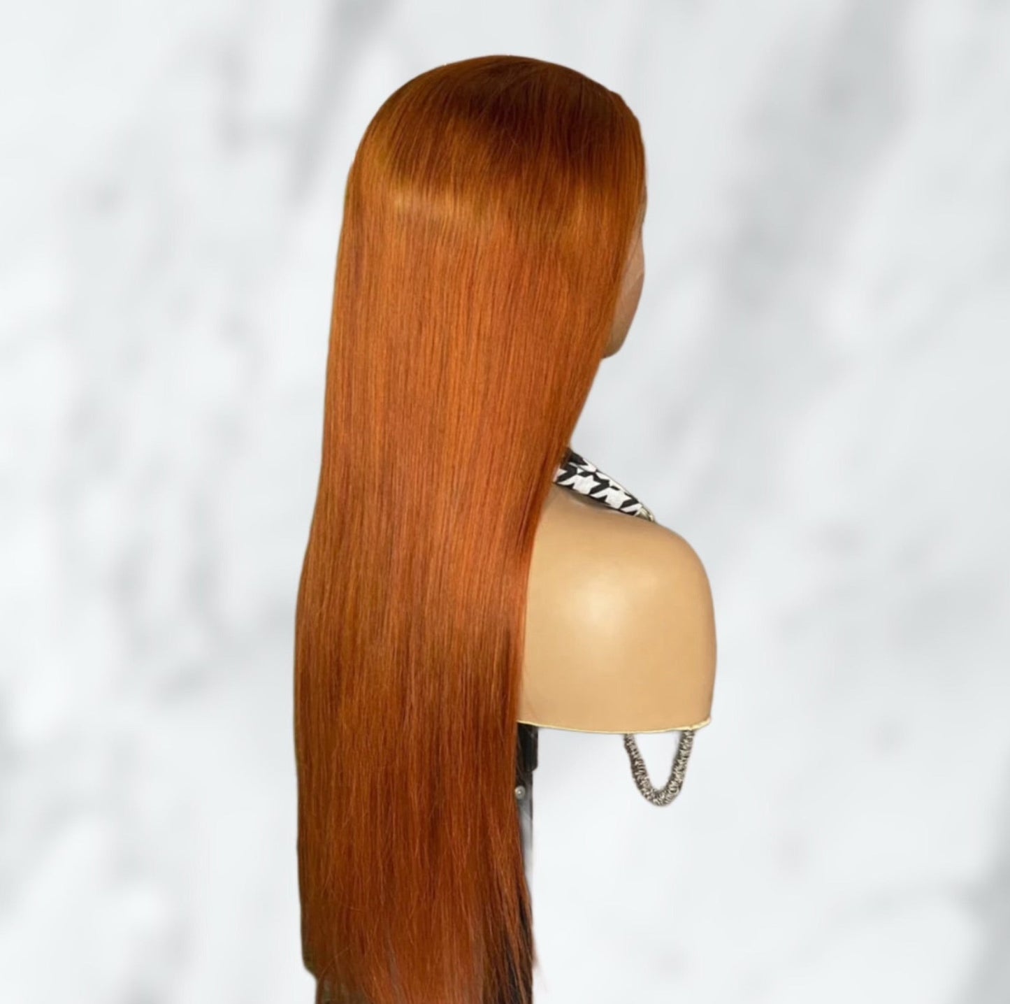 Karen's Hair 180% Density | Ginger #350 Lace Front Wig Straight Human Hair Wig 13x4 Lace Frontal Wig